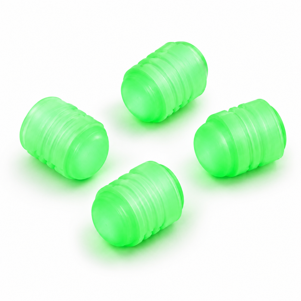 Silicone Chair Leg Caps – Green Anti-Slip Furniture Floor Protectors, 4 Pack